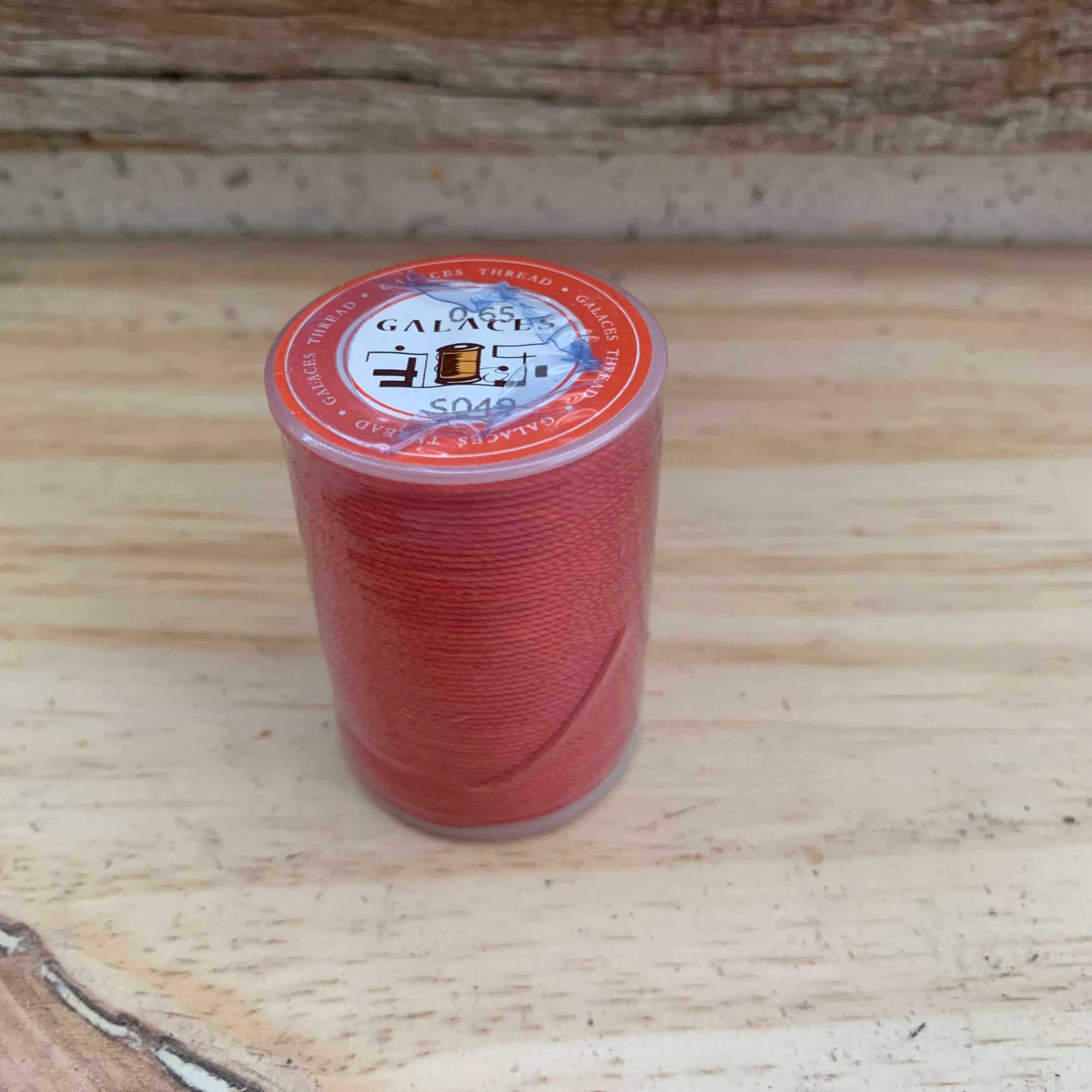 Fil polyester tressé 0.65 mm rouge