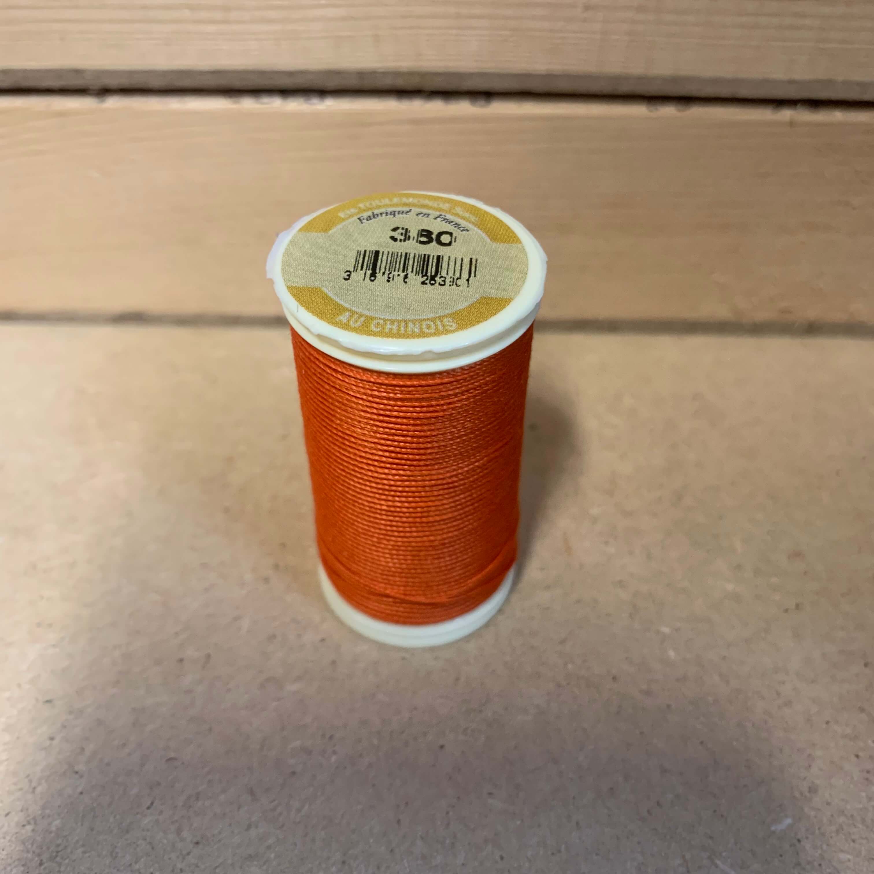 fil polyester cordonnet orange 380