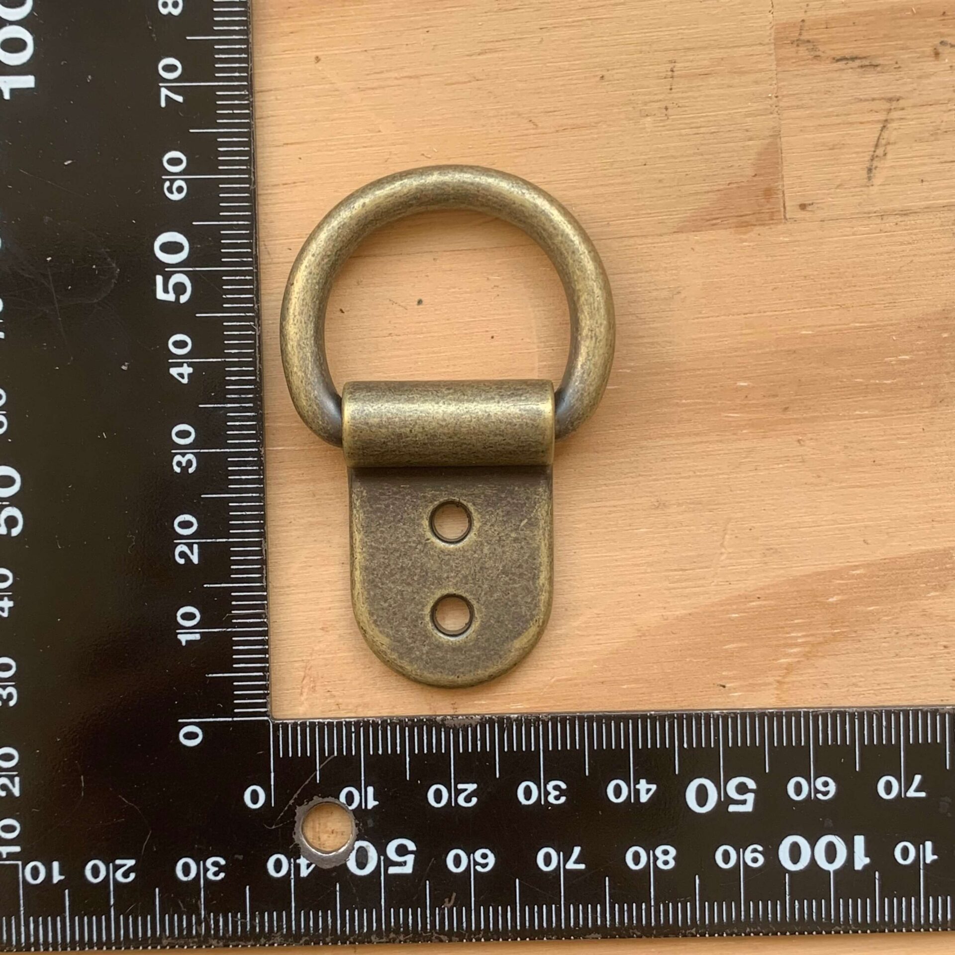 Anneau passe lanière Vieux Laiton 25 mm