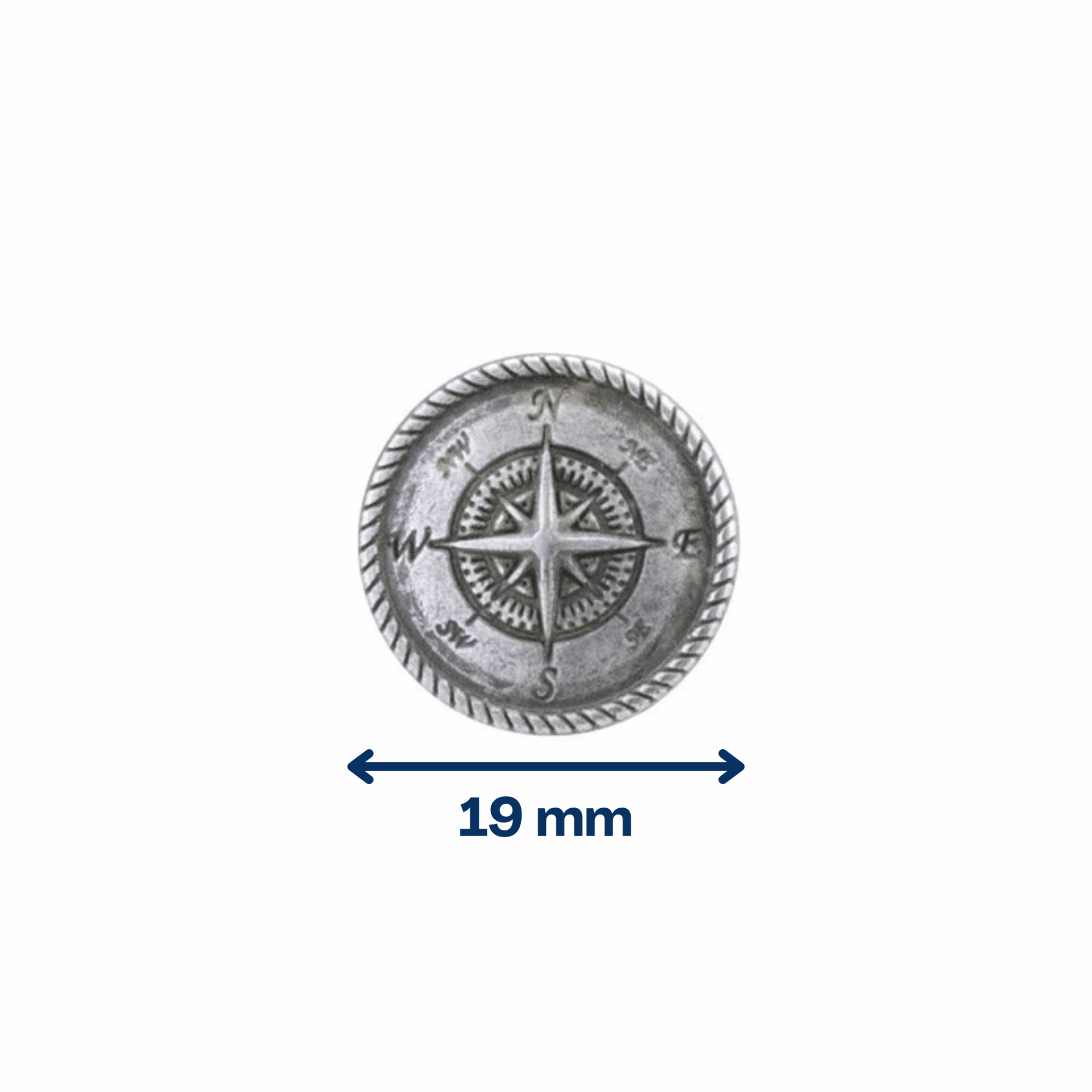 Concho compas pour cuir