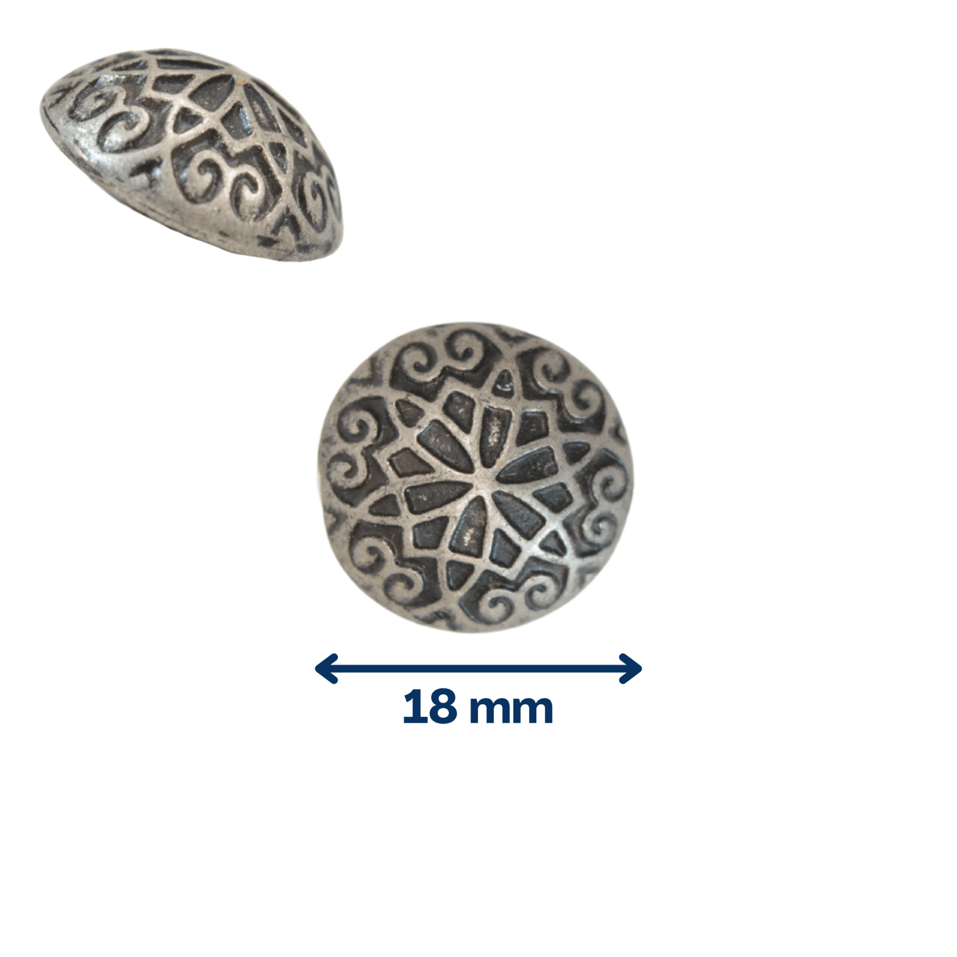 Nœud gothique vieil argent