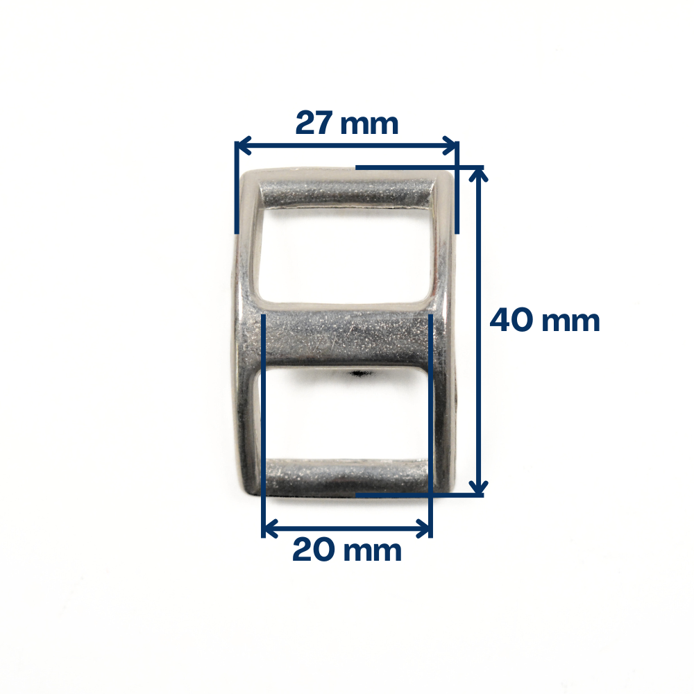 Boucle Conway - Nickel - 20 mm - 1535-00 - Tandy Leather – Image 2