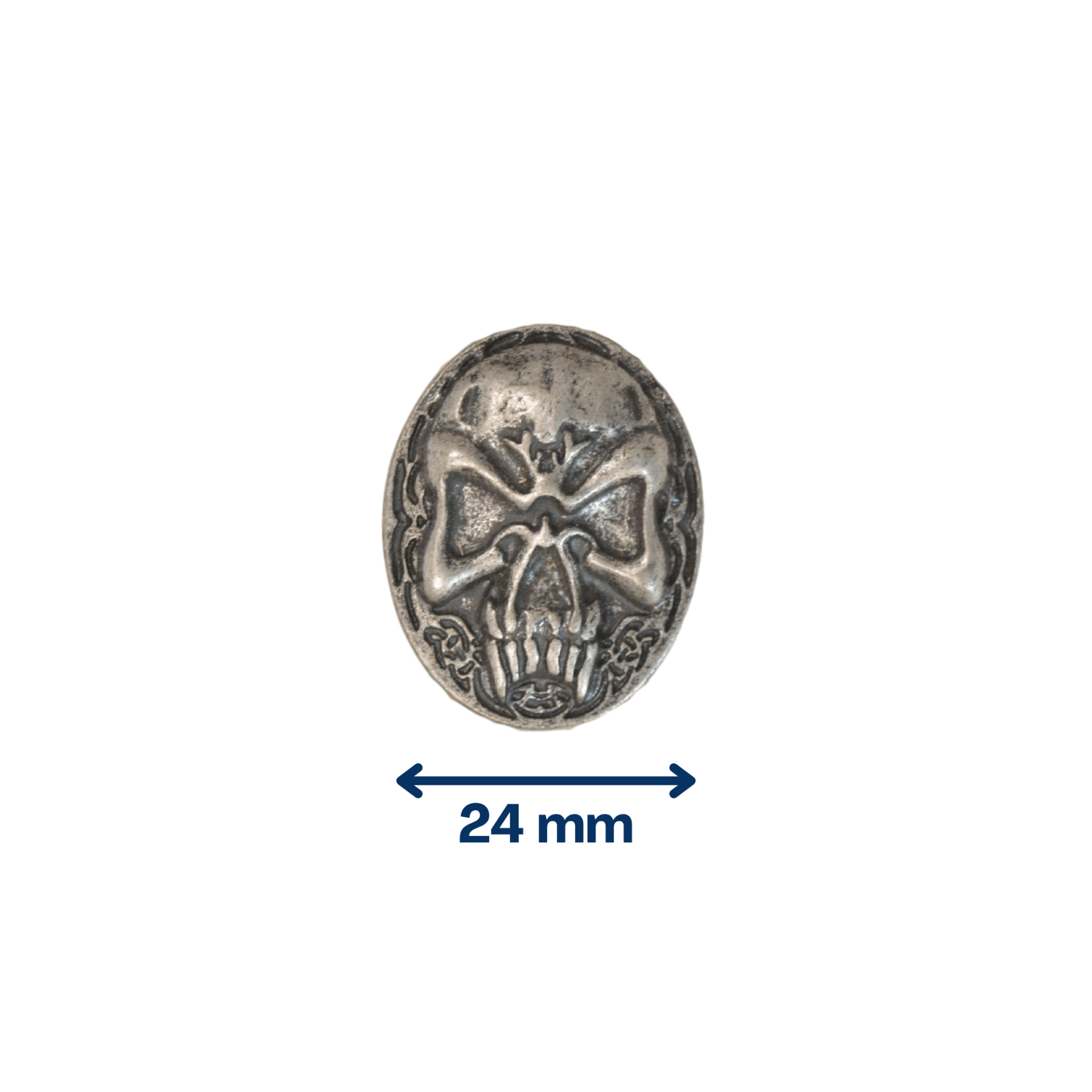 Concho – Crâne Nordique – Vieil argent