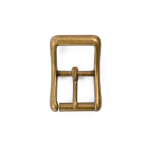 Boucle à rouleau et passant – Vieux laiton – 25 mm – 1560-21