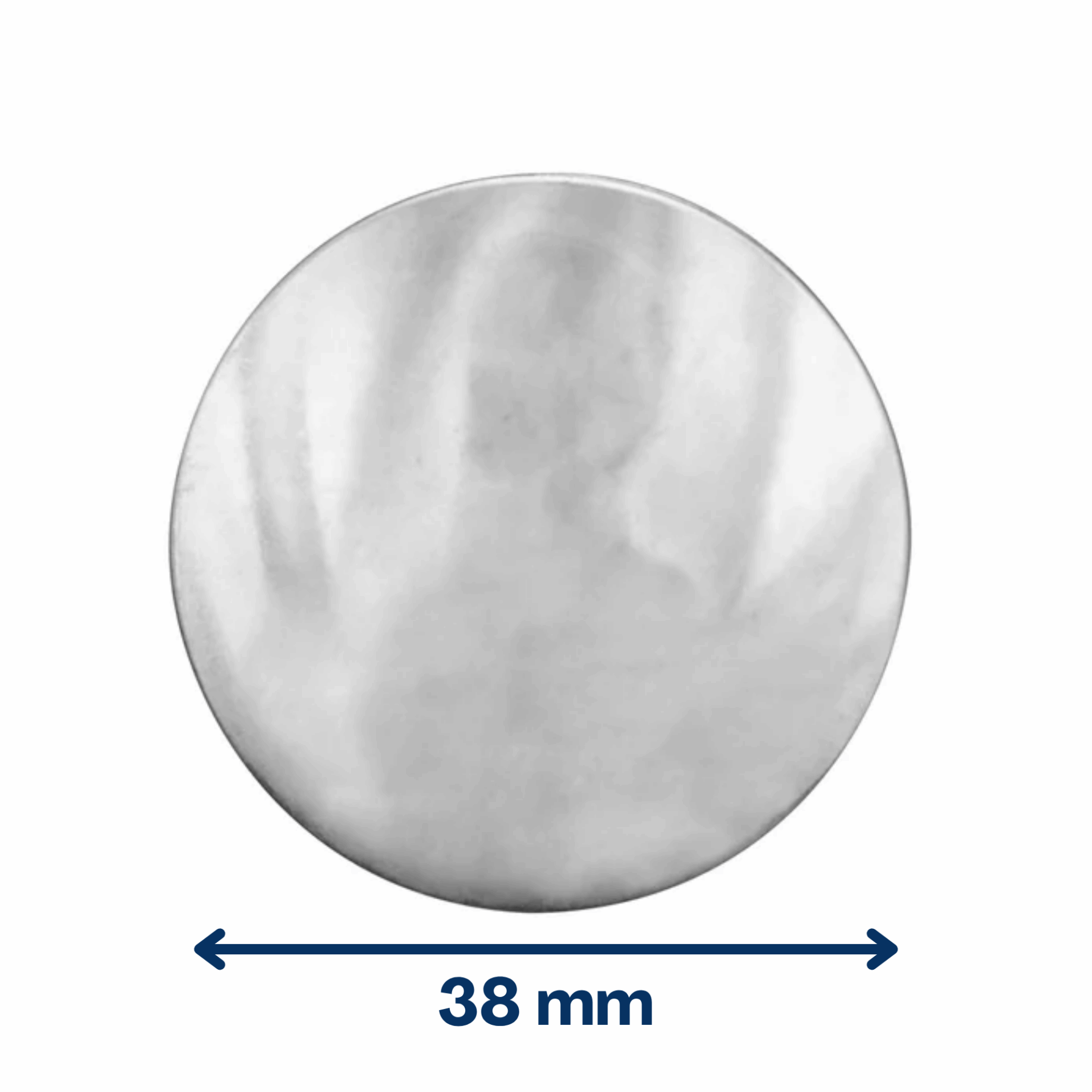 Concho vierge pour cuir 38 mm