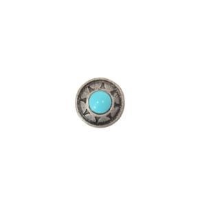 Concho rond natif turquoise petit