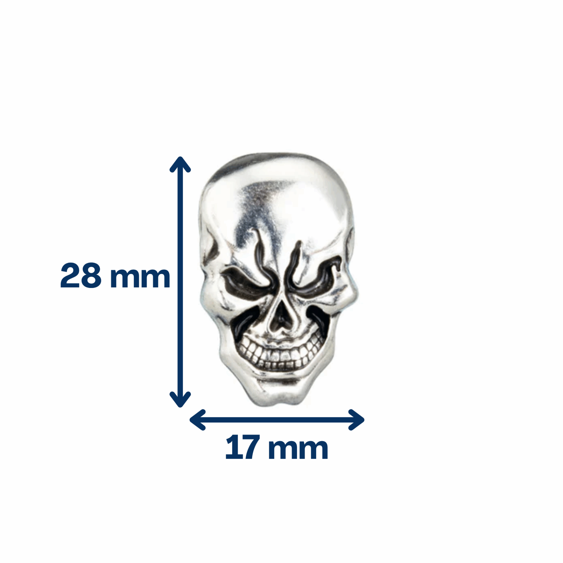 Concho pour cuir tête de mort