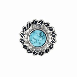 Concho turquoise plume