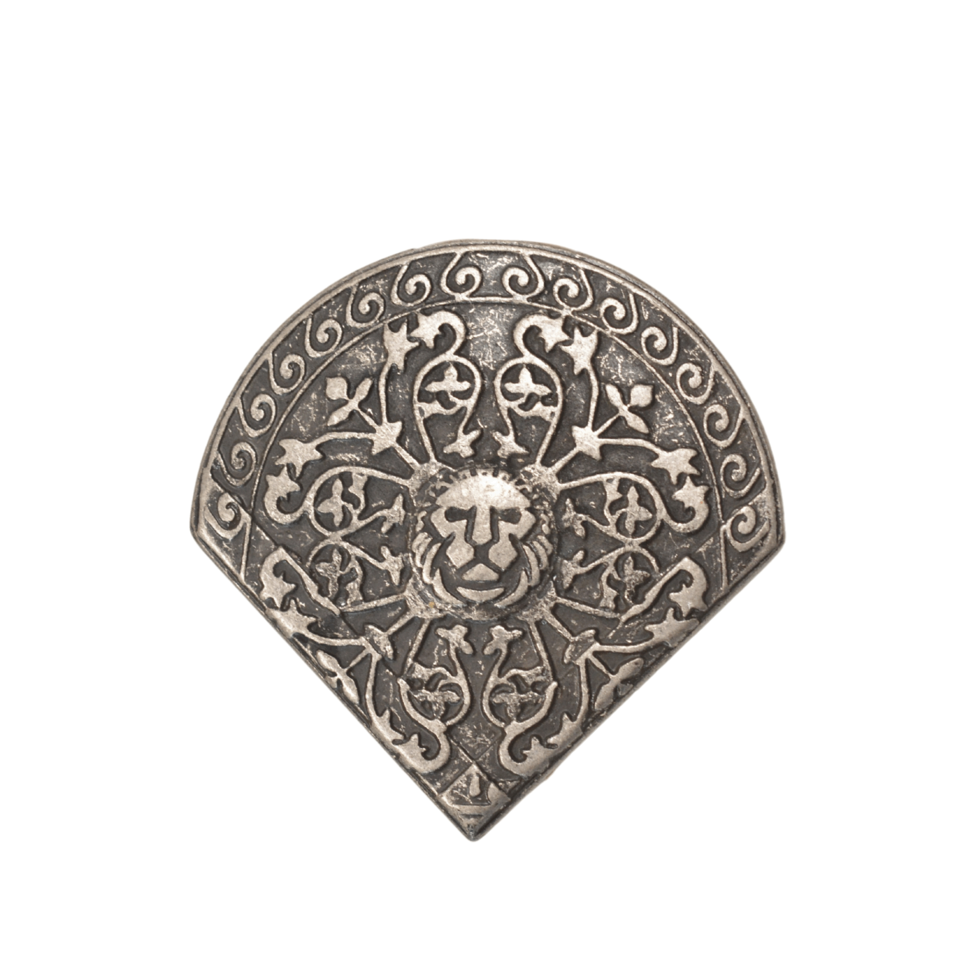 Rivet d’angle Coeur de Lion argent