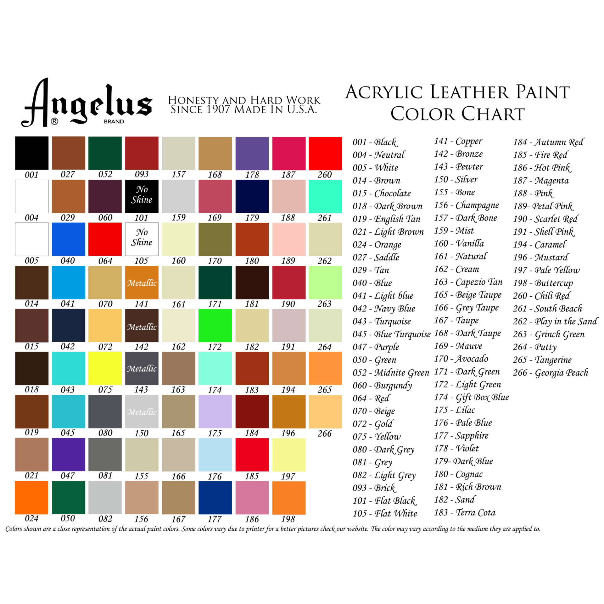 Peinture acrylique – Metallic – Angelus – 29,5 ml – Image 3