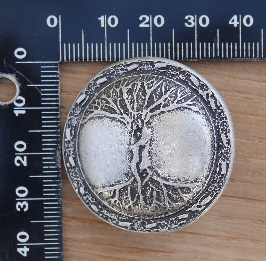Arbre celtic vieil argent 38 mm – Image 4
