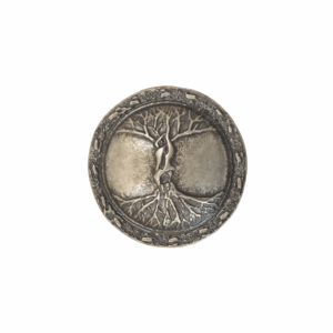 Arbre celtic vieil argent 38 mm