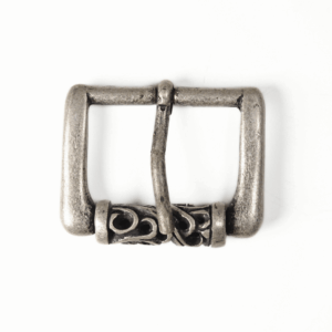 Boucle babylonienne à rouleau vieil argent