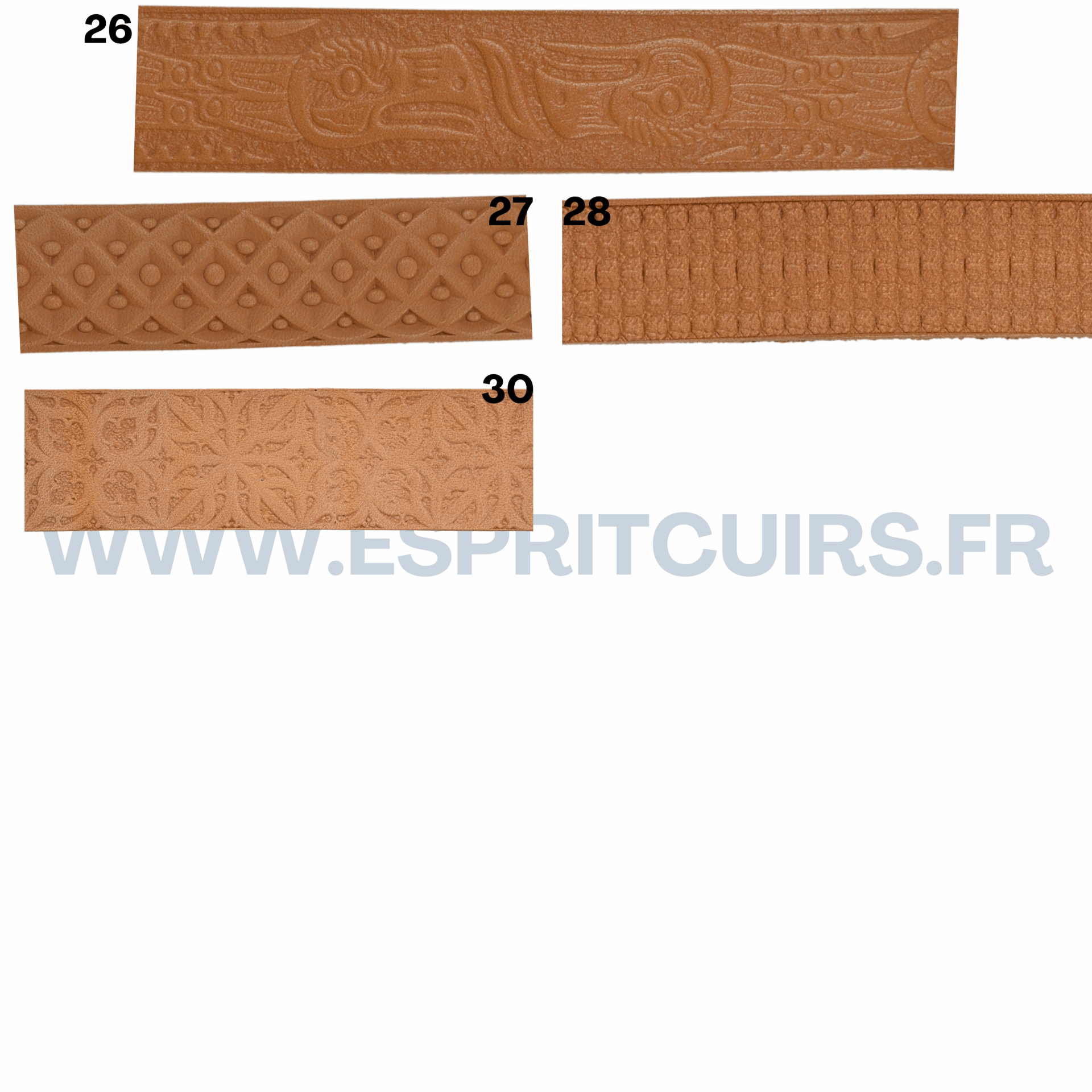 Bande naturel embossée - 1,8 m – Image 5