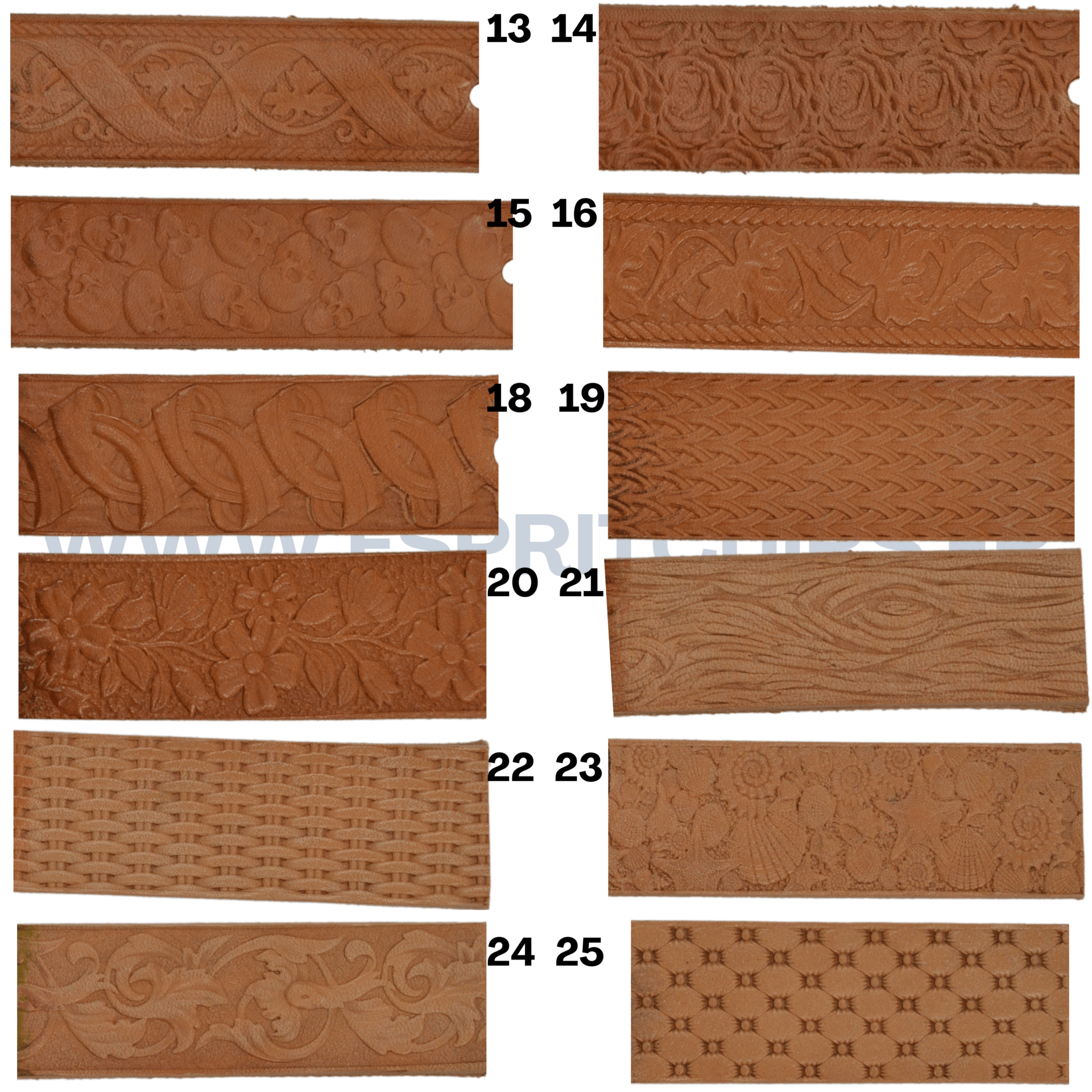 Bande naturel embossée - 1,8 m – Image 3