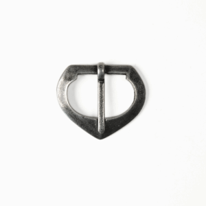 Boucle médiévale simple 20 mm argent vieilli