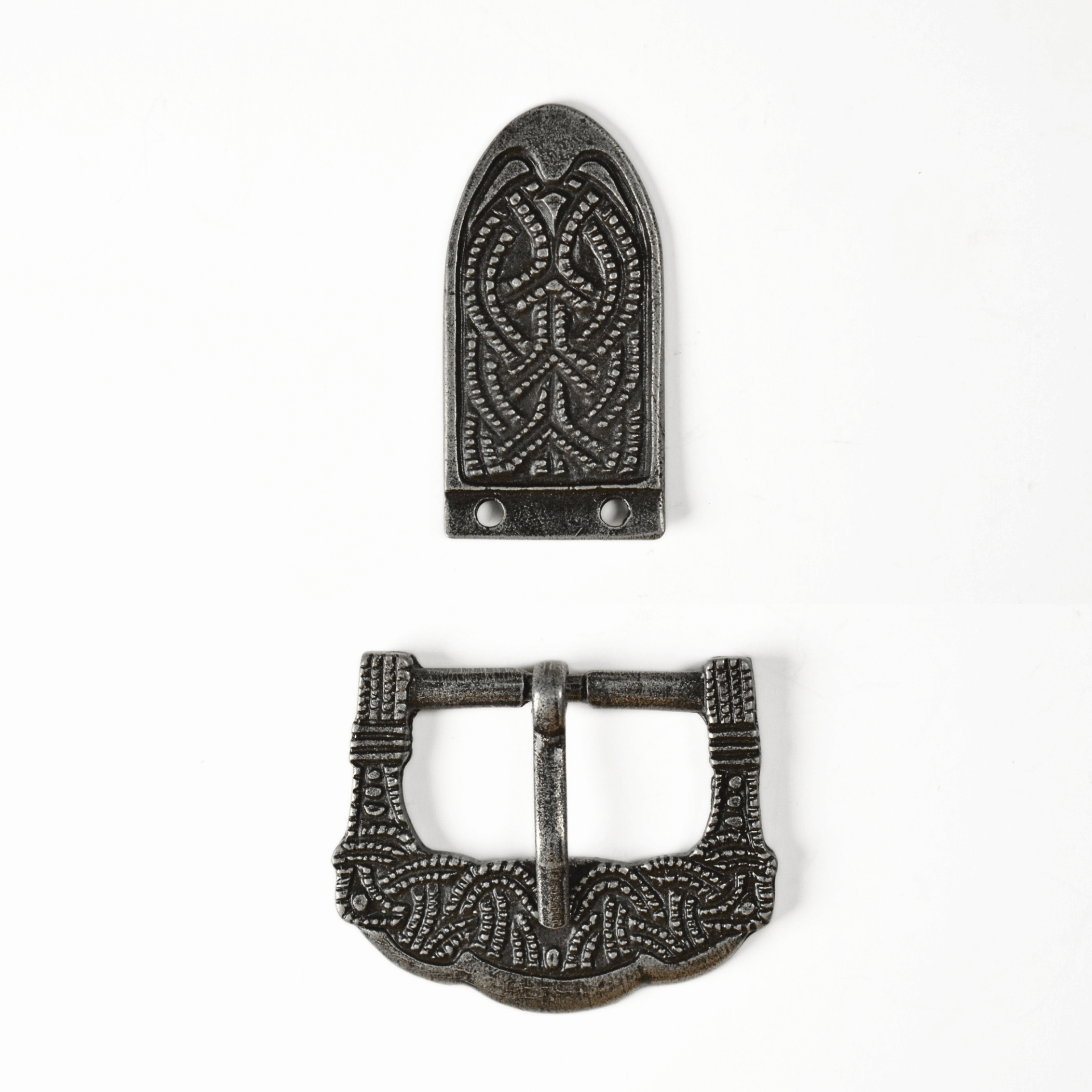 Boucle et bout de ceinture viking Gokstad - Vieil-argent