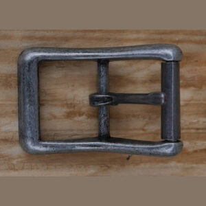 Boucle à rouleau pour sangle de 25 mm finition argent vieilli