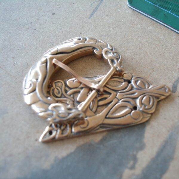 Boucle et bout de ceinture "fenrir borre" bronze - 30 mm – Image 2
