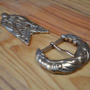 Boucle et bout de ceinture « fenrir borre » bronze – 30 mm