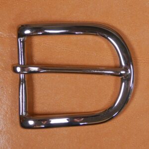 Boucle laiton massif finition nickel 35 mm BP33