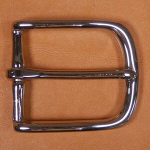 Boucle laiton massif finition nickel 35 mm BP43