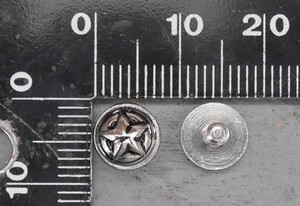 Bouton de col décoratif étoile Tandy Leather – Image 2