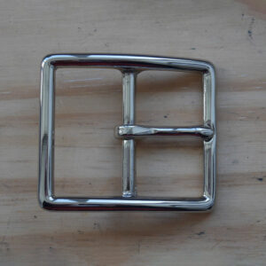 Boucle laiton massif finition nickel 40 mm BP0038