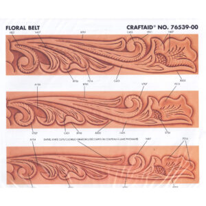 Calque pour le transfert de motifs – motifs floraux pour ceinture