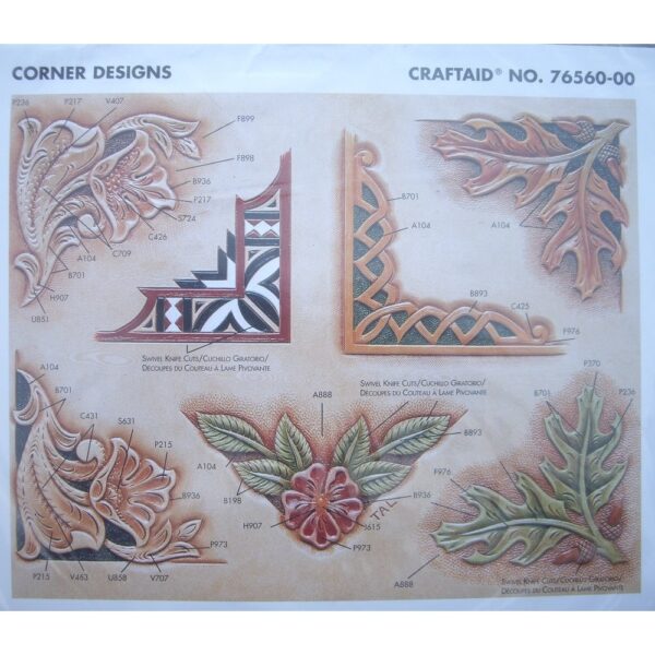 Calque pour le transfert de motifs - design de coin
