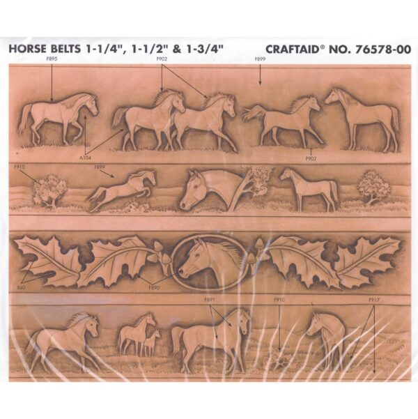 Calque pour le transfert de motifs - Chevaux