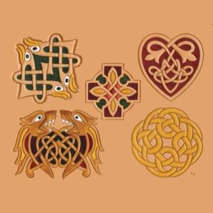 Calque pour le transfert de motifs celtiques