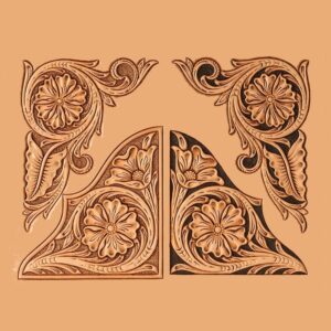 Calque pour le transfert de motifs – coins floraux