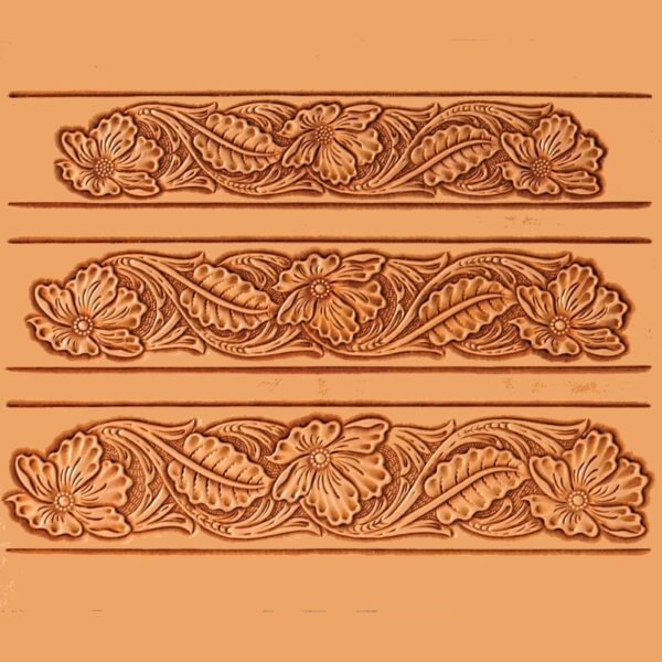 Calque pour le transfert de motifs - motifs floraux pour ceinture 2