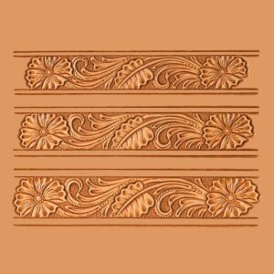 Calque pour le transfert de motifs – motifs floraux pour ceinture 3