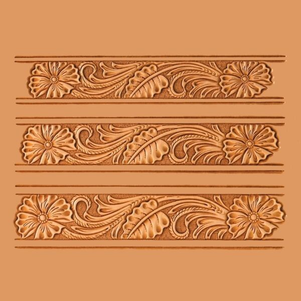Calque pour le transfert de motifs - motifs floraux pour ceinture 3