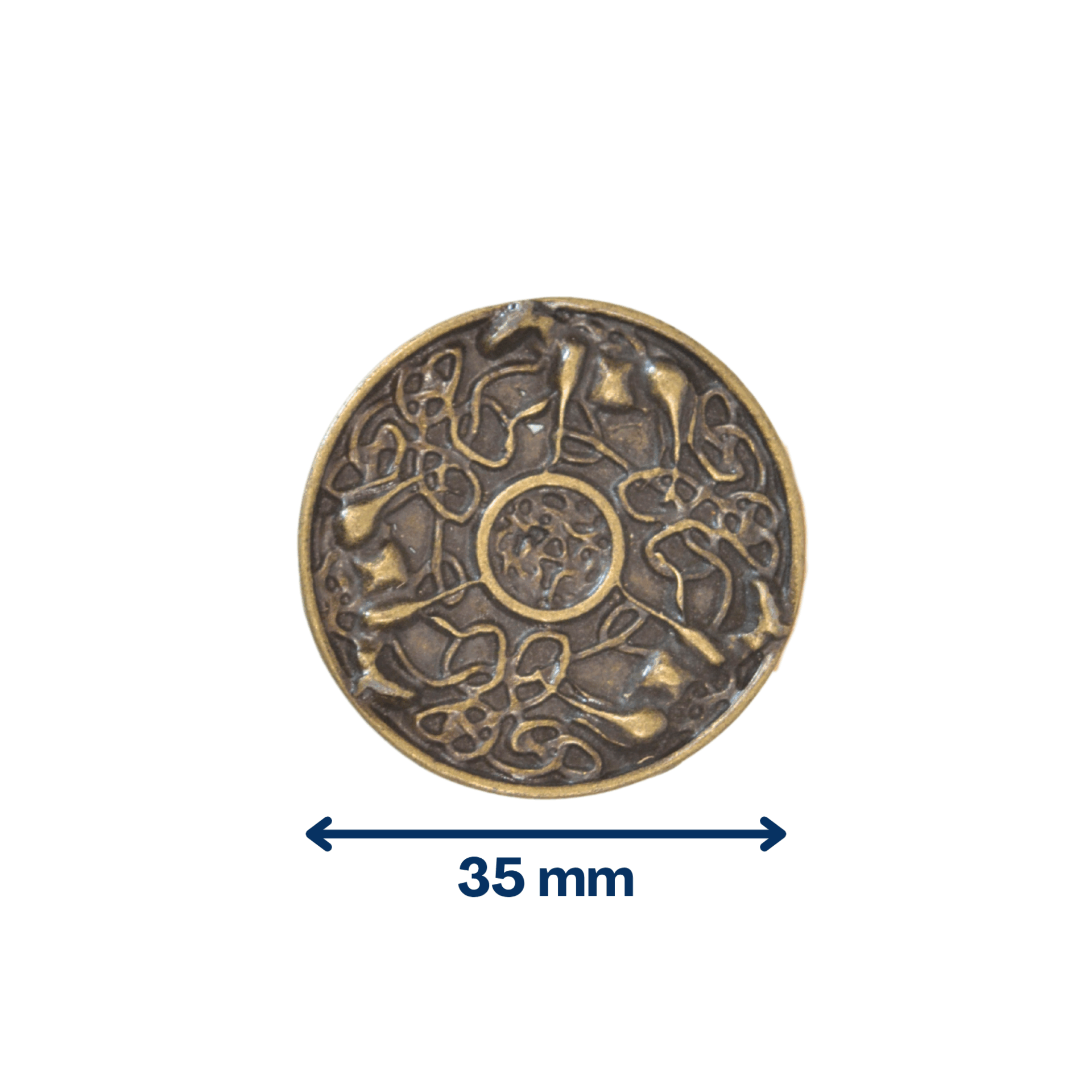 chevaux celtes vieux laiton