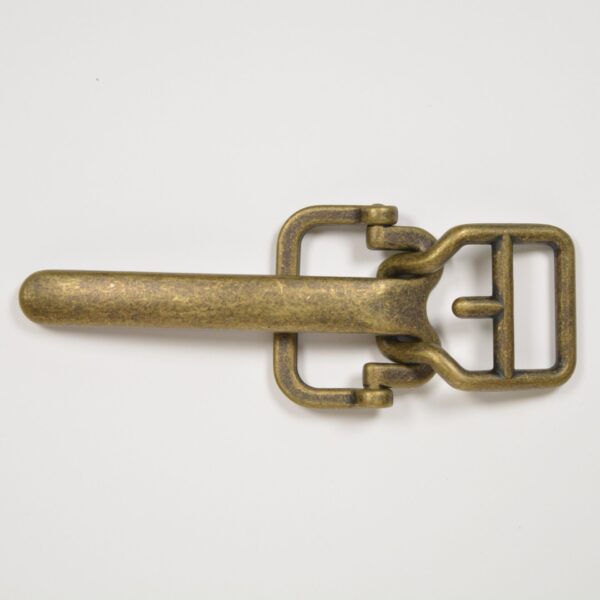 Fermoir à sangle pour sac ou ceinture 20 mm laiton vieilli (CINCH)