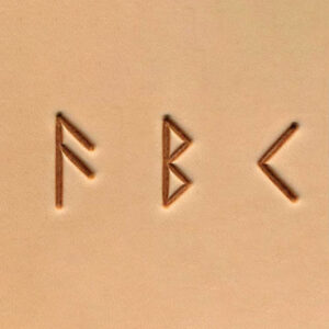 Matoir “3D” alphabet runique