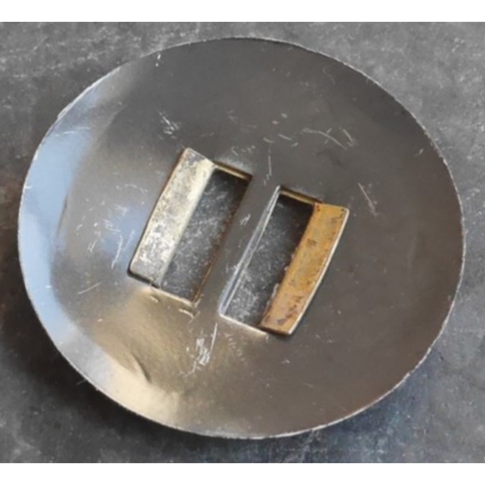 Concho argent et or à lacer - 38 mm – Image 2