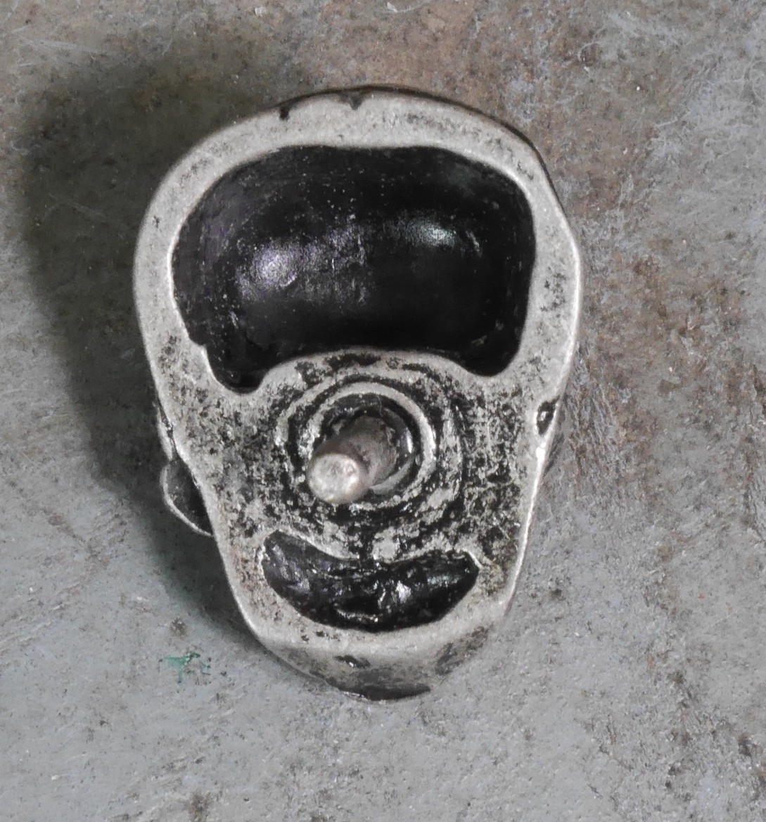 Concho Crâne XL Vieil Argent – Image 4