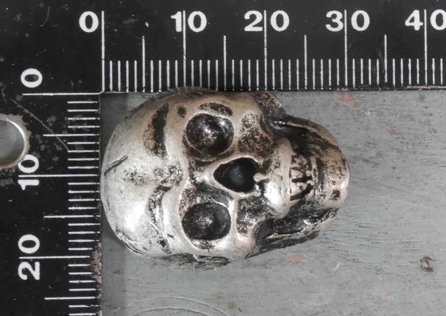 Concho Crâne XL Vieil Argent – Image 5