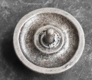 Concho rond natif vieil argent - turquoise – Image 3