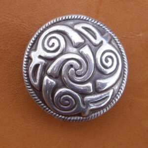 Concho spirale pour cuir