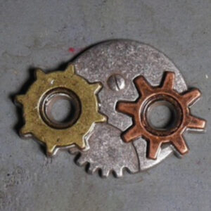 Concho steampunk double engrenage
