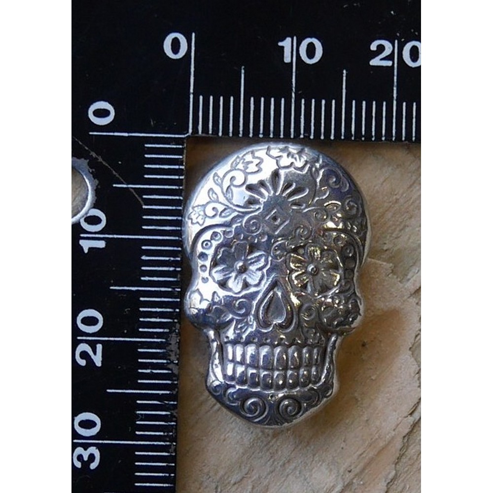 Concho pour cuir tête de mort mexicaine – Image 4