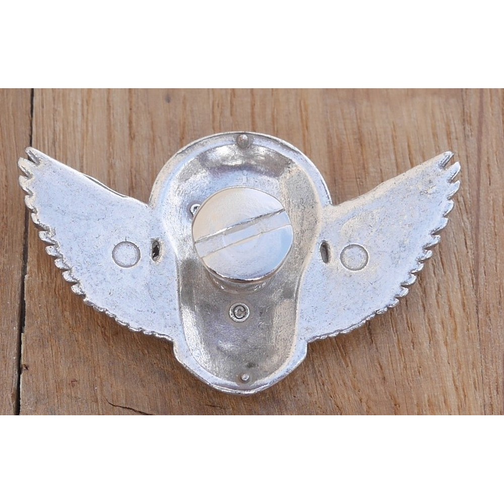 Concho pour cuir tête de mort mexicaine - ailes – Image 2