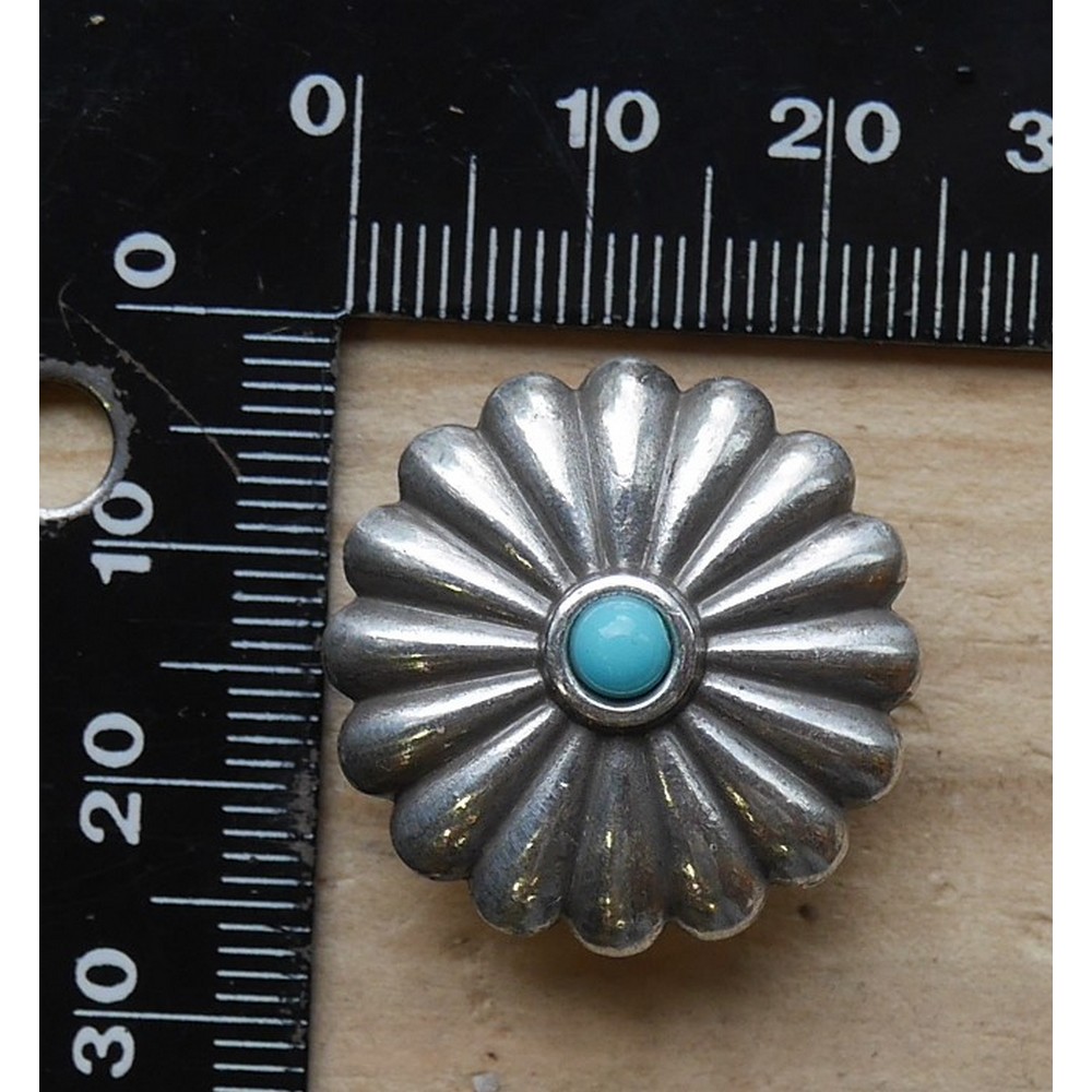 Concho turquoise 25 mm – Image 2