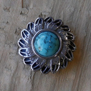 Concho turquoise plume