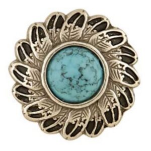 Concho turquoise plume